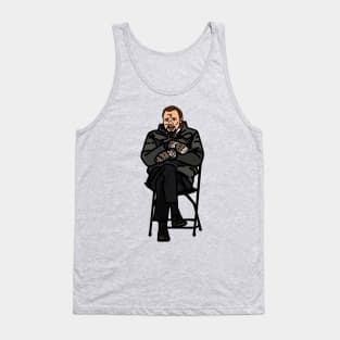 Laughing Leonardo in Bernie Sanders Mittens Memes Tank Top